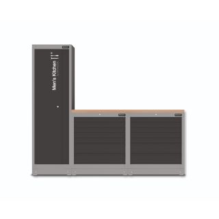Men's Kitchen: 3 unidades con mueble alto, 2.322 x 1.980 x 526 mm
