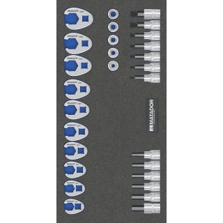 Módulo MTS (1/3): Juego de llaves de vaso 28 piezas