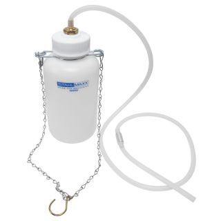 Botella de recogida de líquido de frenos, con cadena y tope de retorno