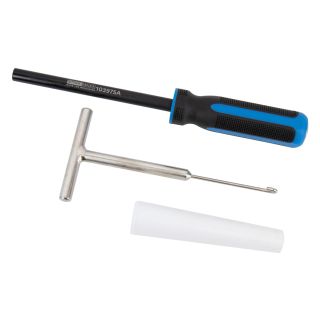 Herramienta de montaje de válvula de neumático, para válvulas de goma, juego de 3 piezas