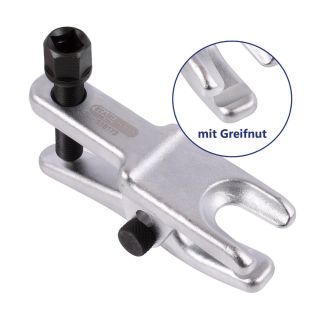 Expulsor de junta esférica, bloqueable, con ranura de agarre