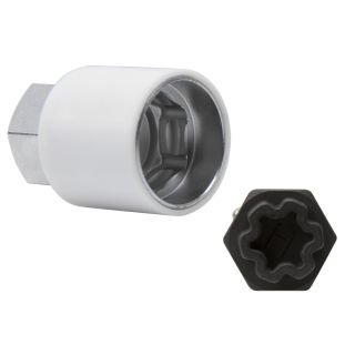 Llave de vaso para cerraduras de rueda similar a OEM T40073-808