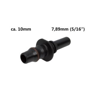 Conector rápido macho, SAE 7,89 a 10 mm de línea