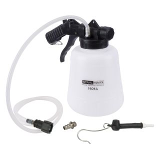 Dispositivo de purga de combustible, incluye acoplador de aire comprimido