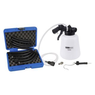 Dispositivo de purga de combustible, incl. Conector de aire comprimido, 10 adaptadores