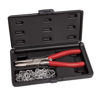 Alicate para grapas de tapicería con 100 grapas