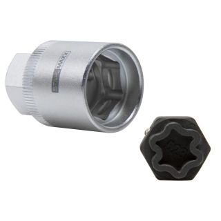 Llave de vaso para tornillos de rueda / Bloqueo de rueda como OEM T10313-523