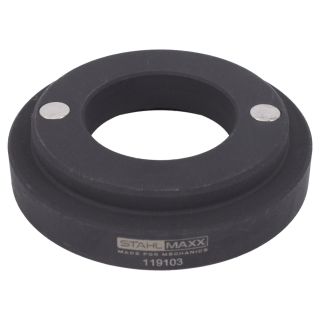 Placa adaptadora para centrar casquillos de tracción y compresión