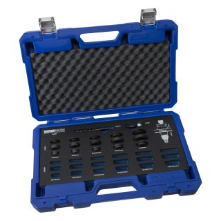 Juego de herramientas de perforación para sensores PDC, 17 - 32 mm en inserto de espuma