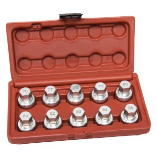 Juego de llaves de vaso para tornillos de seguridad de llantas de Tesla, 10 piezas