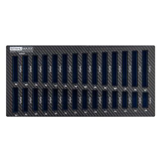 Inserto de espuma 1/3 para juego de casquillos de presión para montaje y desmontaje de rodamientos, casquillos, etc., 28 piezas