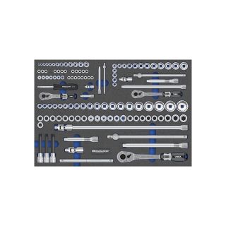 Juego de llaves de vaso MTS PRO, 120 piezas, 1/4"-3/8"-1/2" (3/3)